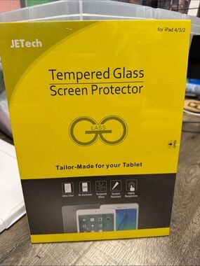 JETech Yellow Tempered Glass Screen Protector for Tablets